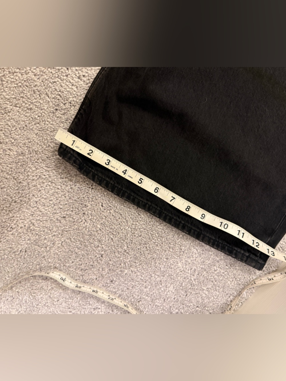 NWT Sz 12R American Eagle "Strigid" Super High Rise Ultra-Wide Leg Charcoal Jean - Picture 3 of 15